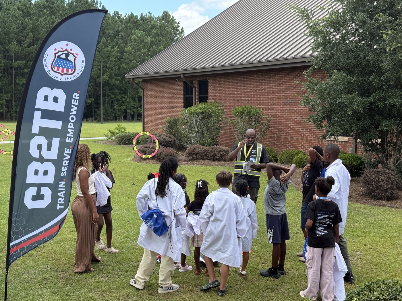Students at a CB2TB drone event